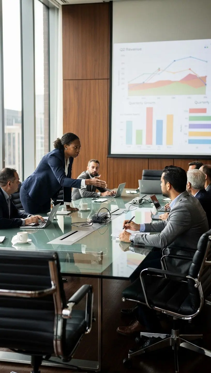 Nowoczesna recepcja z przyjaznym układem siedzeń i roślinnością.